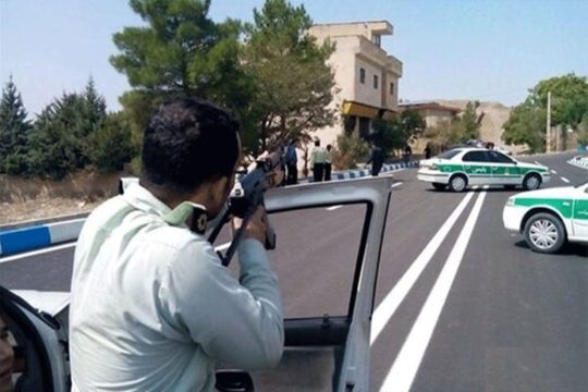 شلیک پلیس در گرگان